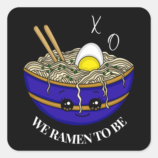 We Were Meant To Be | Funny Pun  Square Sticker (Front)