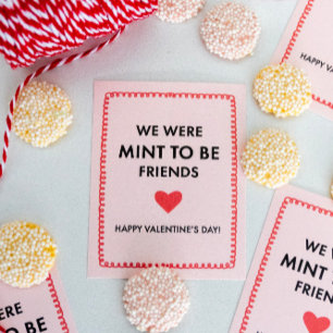We Were Mint to Be Friends, Kids School Classroom Card