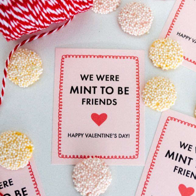 We Were Mint to Be Friends, Kids School Classroom Card (Creator Uploaded)