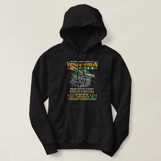 We Were The Best America Had Vietnam Veteran Hoodie (Design Front)