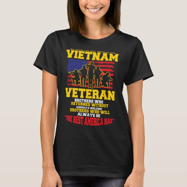 We Were The Best America Had Vietnam Veteran T-Shirt (Front)