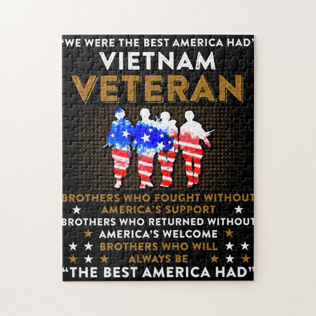 We Were The Best America Had Vietnam Veteran TShir Jigsaw Puzzle (Vertical)