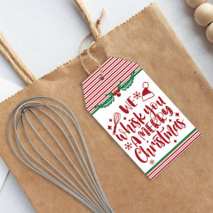 We Whisk You a Merry Christmas Holiday Favour Gift Tags