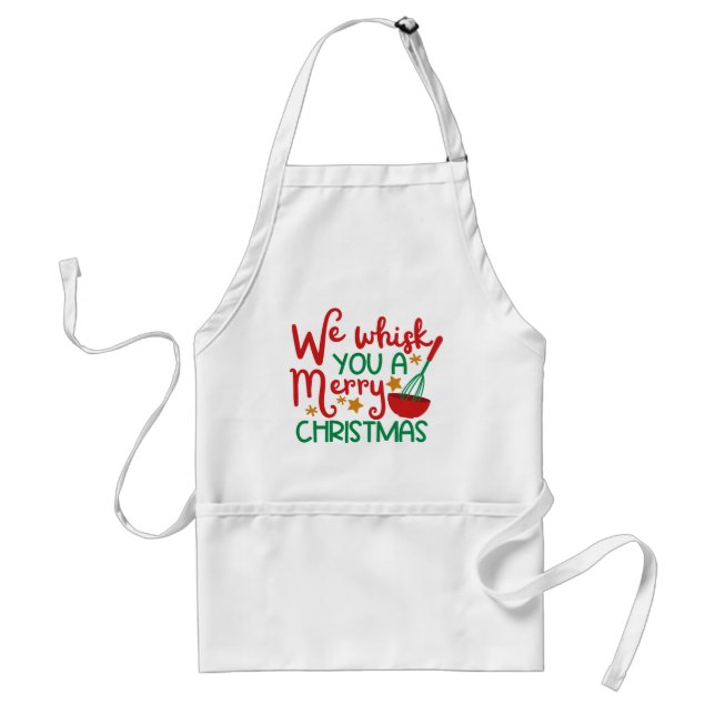 We Whisk You a Merry Christmas Standard Apron (Front)