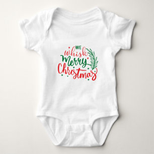 We Whistle Merry Christmas    Baby Bodysuit
