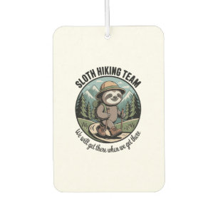 We Will Get There Eventually Sloth Hiker Car Air Freshener