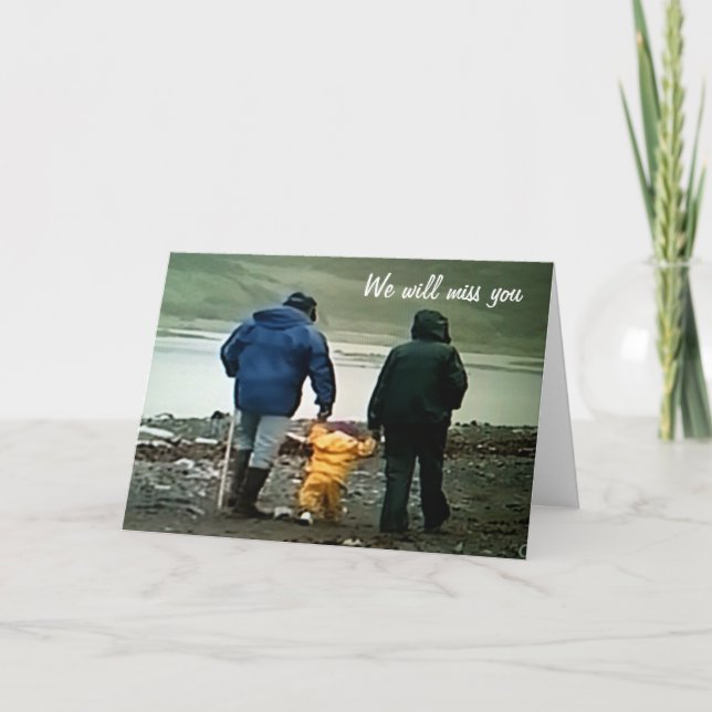 WE WILL MISS YOU AND WISH YOU THE BEST CARD (Front)
