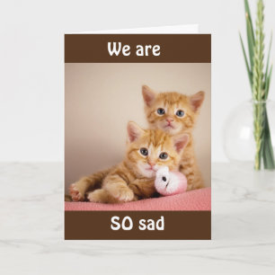 WE WILL "MISS YOU" SO VERY MUCH! CARD