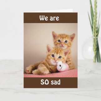 WE WILL "MISS YOU" SO VERY MUCH! CARD