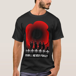 We will Never Forget, Band of Brothers wwii soldie T-Shirt