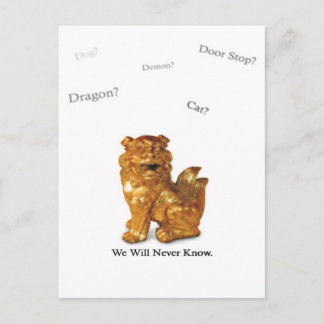 We Will Never Know postcard