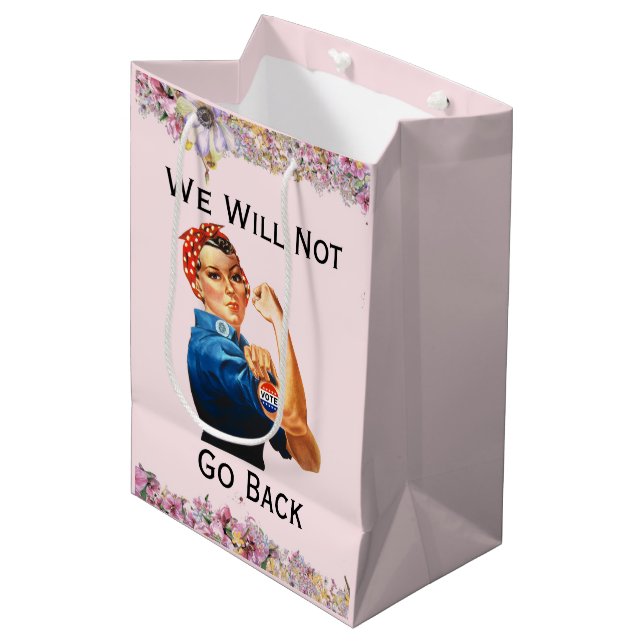 We Will Not Go Back Gift Bag (Front Angled)
