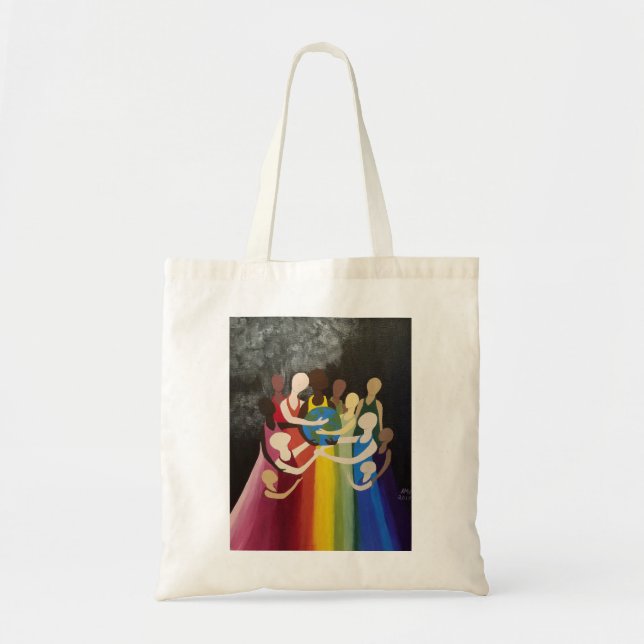 We Will Not Watch The World Burn Tote Bag (Front)