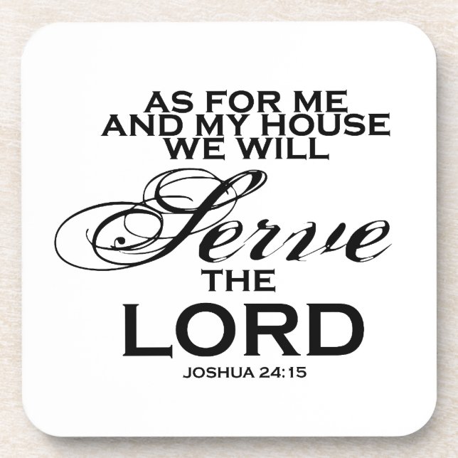 We Will Serve The Lord Coaster (Front)