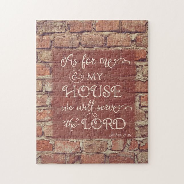 We Will Serve the Lord - Joshua 24:15 Jigsaw Puzzle (Vertical)