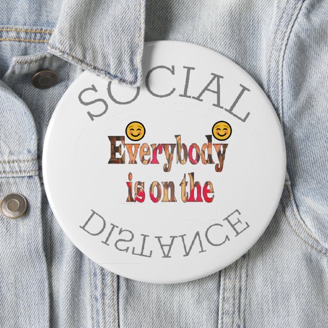 We Will Survive COVID-19 – A Message of Strength   6 Cm Round Badge (In Situ)