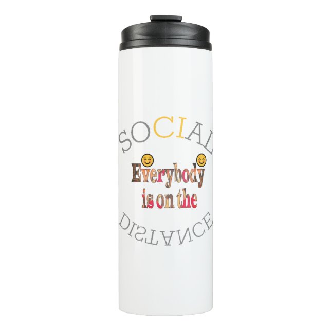 We Will Survive COVID-19 – A Message of Strength   Thermal Tumbler (Front)