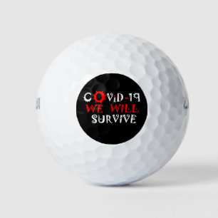 We Will Survive COVID-19 – Strength & Resilience Golf Balls