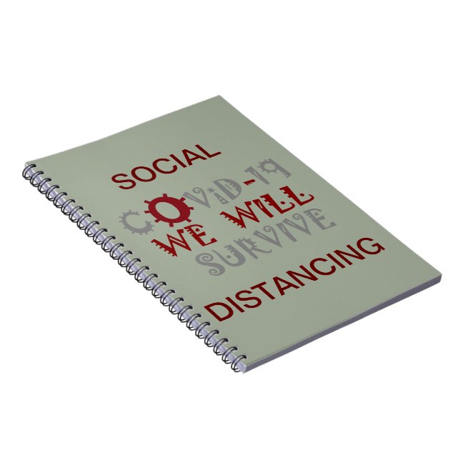 We Will Survive COVID-19 –  Strength & Resilience Notebook (Right Side)