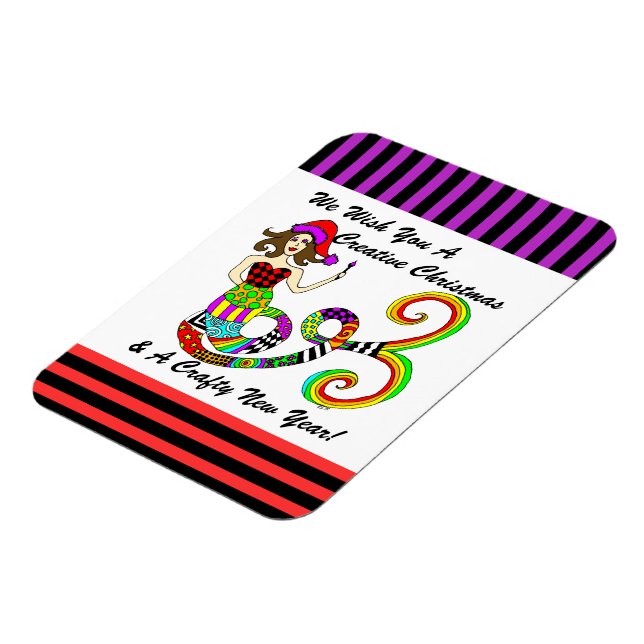 We Wish You A Creative Christmas Magnet (Left Side)