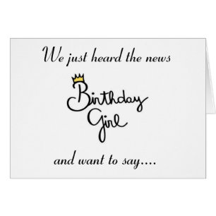 WE WISH YOU A **HAPPY BIRTHDAY** THE GROUP