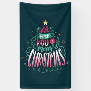 We wish you a merry christmas banner