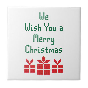 We Wish you a Merry Christmas Ceramic Tile