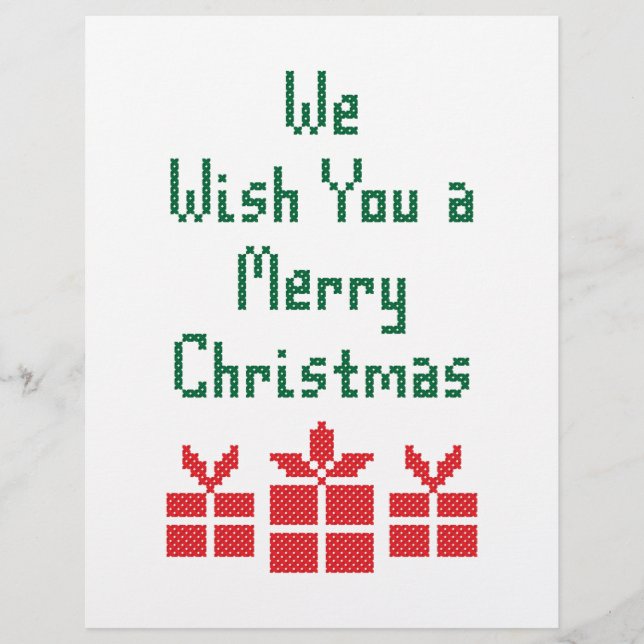 We Wish you a Merry Christmas Flyer (Front)