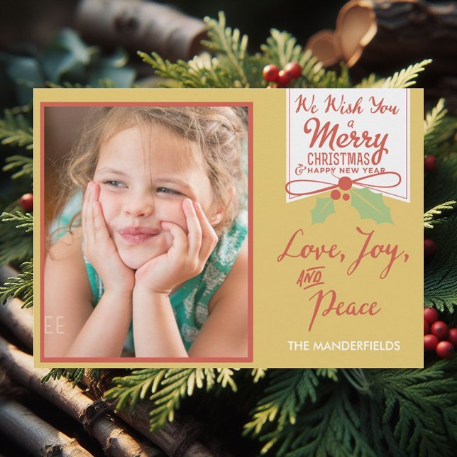 We Wish You a Merry Christmas Holiday Photo Card (Creator Uploaded)