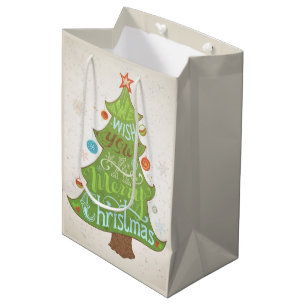 We wish you a Merry Christmas Medium Gift Bag