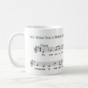 We Wish You a Merry Christmas Musical Coffee Mug