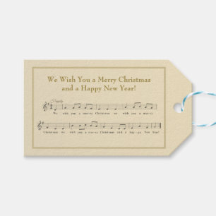 We Wish You a Merry Christmas Musical Gift Tags