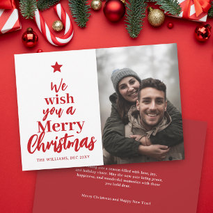 We Wish You A Merry Christmas Photo Card