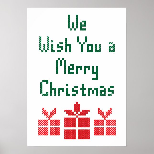 We Wish you a Merry Christmas Poster (Front)