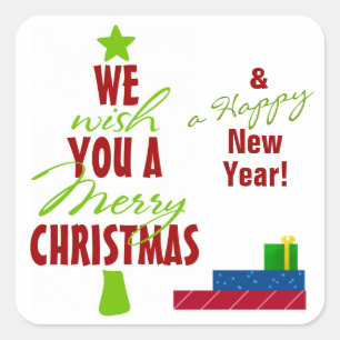 We Wish You a Merry Christmas Stickers