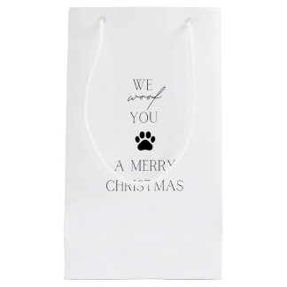 We Wish You a Merry Woofmas Small Gift Bag