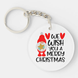 We Wish You A Very Merry Christmas Key Ring