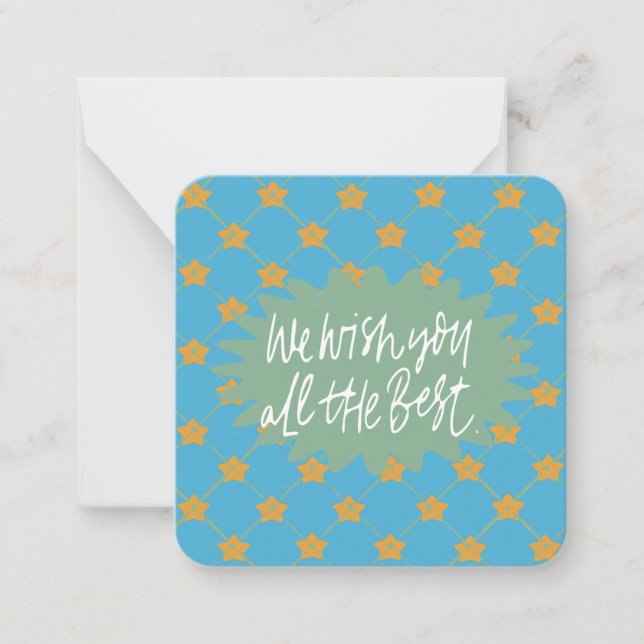 We Wish you All the Best: Card (Front)