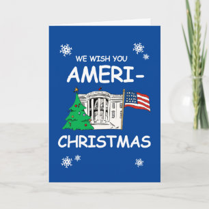We Wish You Ameri-Christmas and a Happy New Year Holiday Card