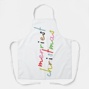 we wish you MERRY CHRISTMAS and a NEW YEAR Apron