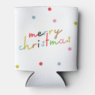 We wish you MERRY CHRISTMAS & COLORFUL NEW YEAR Can Cooler