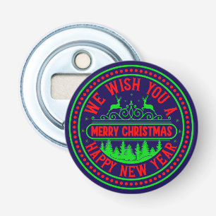 We Wish You Merry Christmas Happy New Year-13395 Bottle Opener