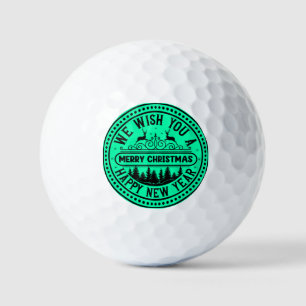 We Wish You Merry Christmas Happy New Year-66244 Golf Balls