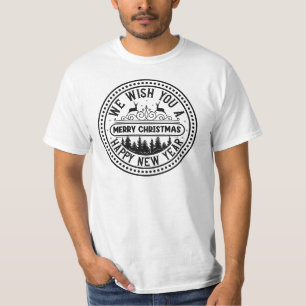 We Wish You Merry Christmas Happy New Year-66244B T-Shirt