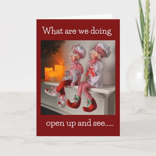 WE WISH YOU THE "BEST CHRISTMAS EVER"  CARD (Front)