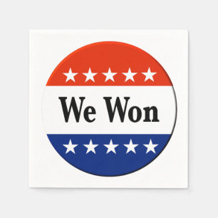 We Won 2026 Elections Napkin