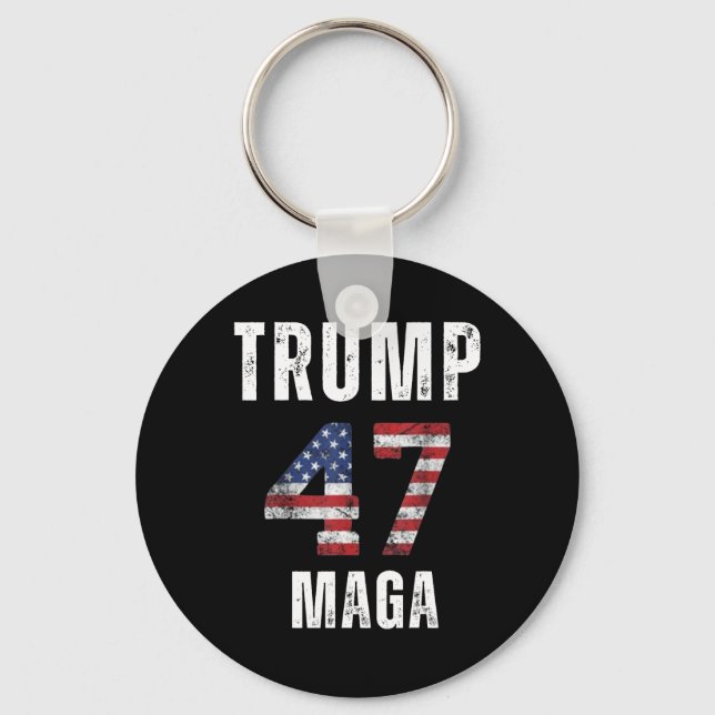 We Won Win Inauguration Day 2025 47th President Am Key Ring (Front)