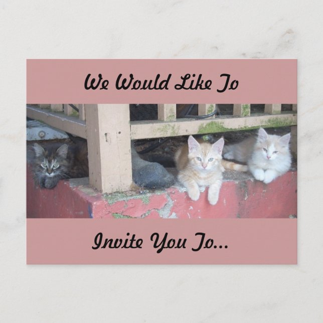 We Would Like To Invite You To... (Front)