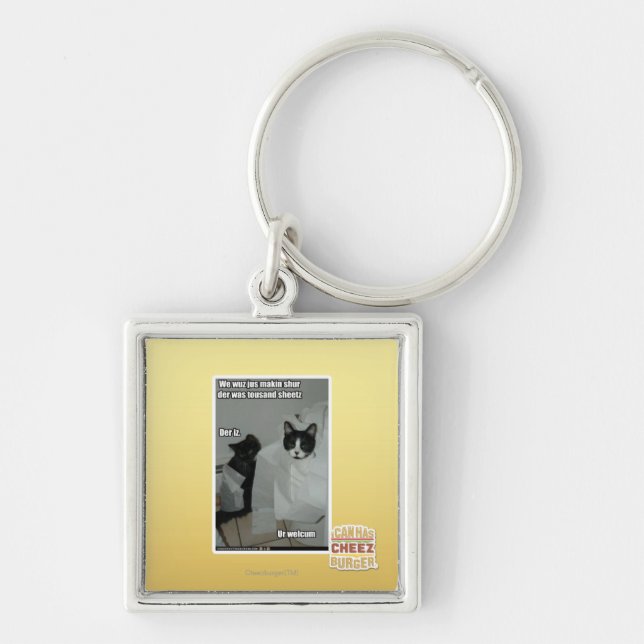 We wuz jus makin sur key ring (Front)