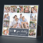 We ♥ You Daddy Photo Collage  Plaque<br><div class="desc">Get those family photos off your phone and into this We ♥ You Daddy photo collage for a thoughtful gift to be treasured whatever the occasion! **PLEASE READ BEFORE ORDERING** If you make changes to the shape or size or choose another product and the design is cropped in any way...</div>